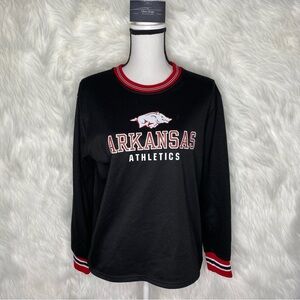 Arkansas Razorbacks Black University of Arkansas Sweatshirt Size Medium